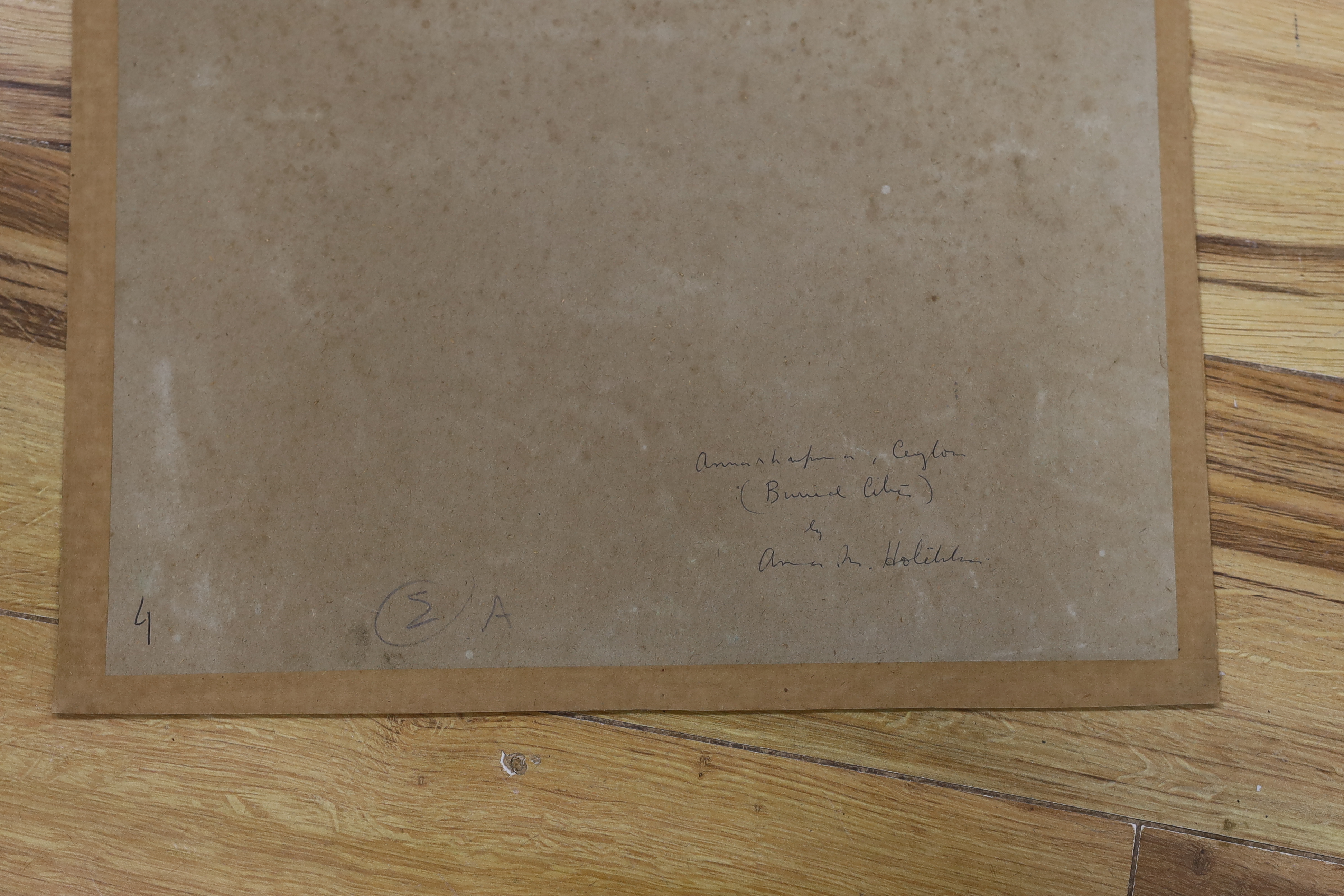 Anna Mary Hotchkis RSA (Scottish, 1885-1984), watercolour, Ancient Bath, signed, Chatham Galleries, Hong Kong inscribed label verso, 57 x 38cm, unframed
